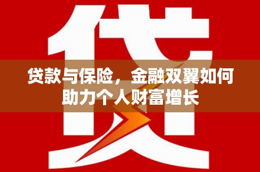 昭阳贷款与保险，金融双翼如何助力个人财富增长