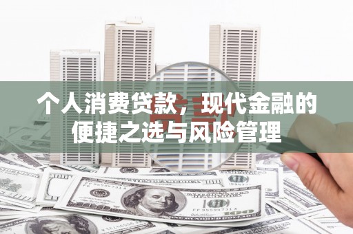 昭阳个人消费贷款，现代金融的便捷之选与风险管理