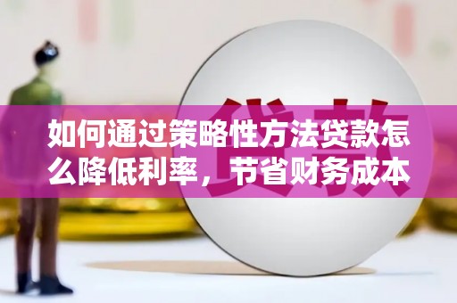 昭阳如何通过策略性方法贷款怎么降低利率，节省财务成本
