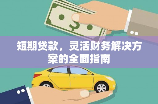 昭阳短期贷款，灵活财务解决方案的全面指南