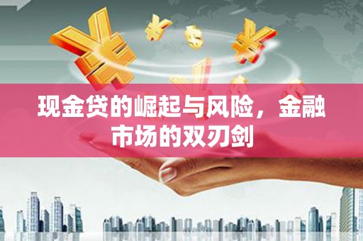 昭阳现金贷的崛起与风险，金融市场的双刃剑