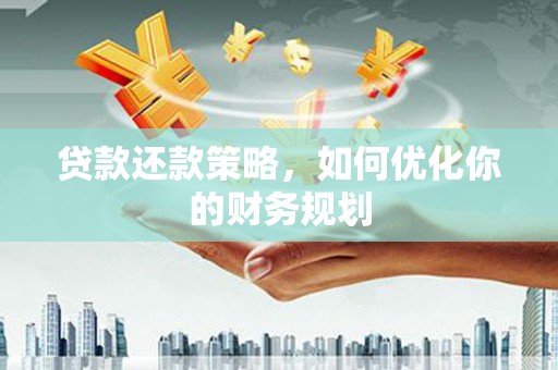 昭阳贷款还款策略，如何优化你的财务规划