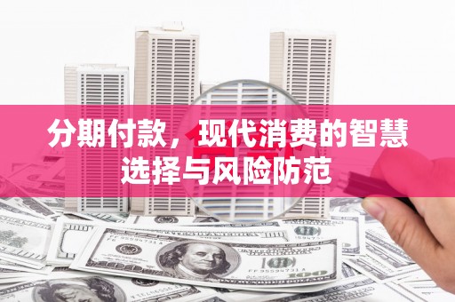 昭阳分期付款，现代消费的智慧选择与风险防范