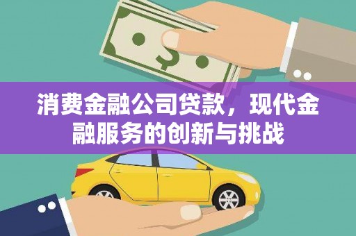 昭阳消费金融公司贷款，现代金融服务的创新与挑战