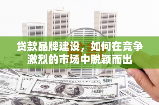 昭阳贷款品牌建设，如何在竞争激烈的市场中脱颖而出