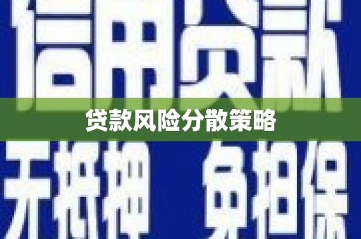 昭阳贷款风险分散策略