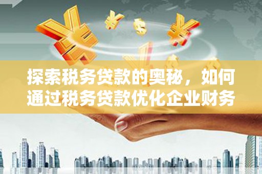 昭阳探索税务贷款的奥秘，如何通过税务贷款优化企业财务