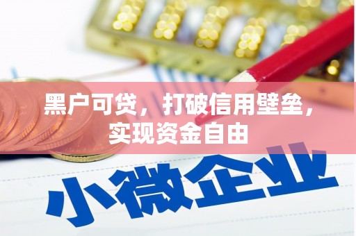 昭阳黑户可贷，打破信用壁垒，实现资金自由