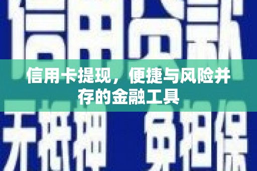 昭阳信用卡提现，便捷与风险并存的金融工具