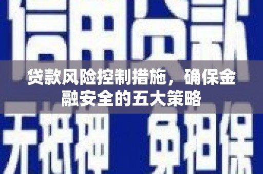 昭阳贷款风险控制措施，确保金融安全的五大策略