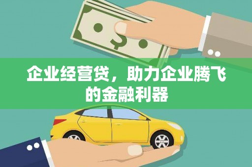 昭阳企业经营贷，助力企业腾飞的金融利器