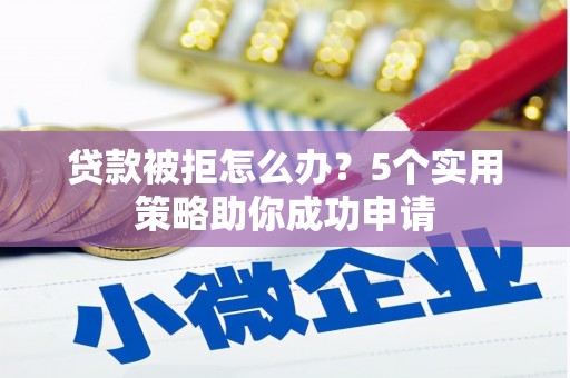 昭阳贷款被拒怎么办？5个实用策略助你成功申请