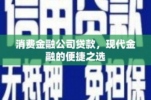昭阳消费金融公司贷款，现代金融的便捷之选